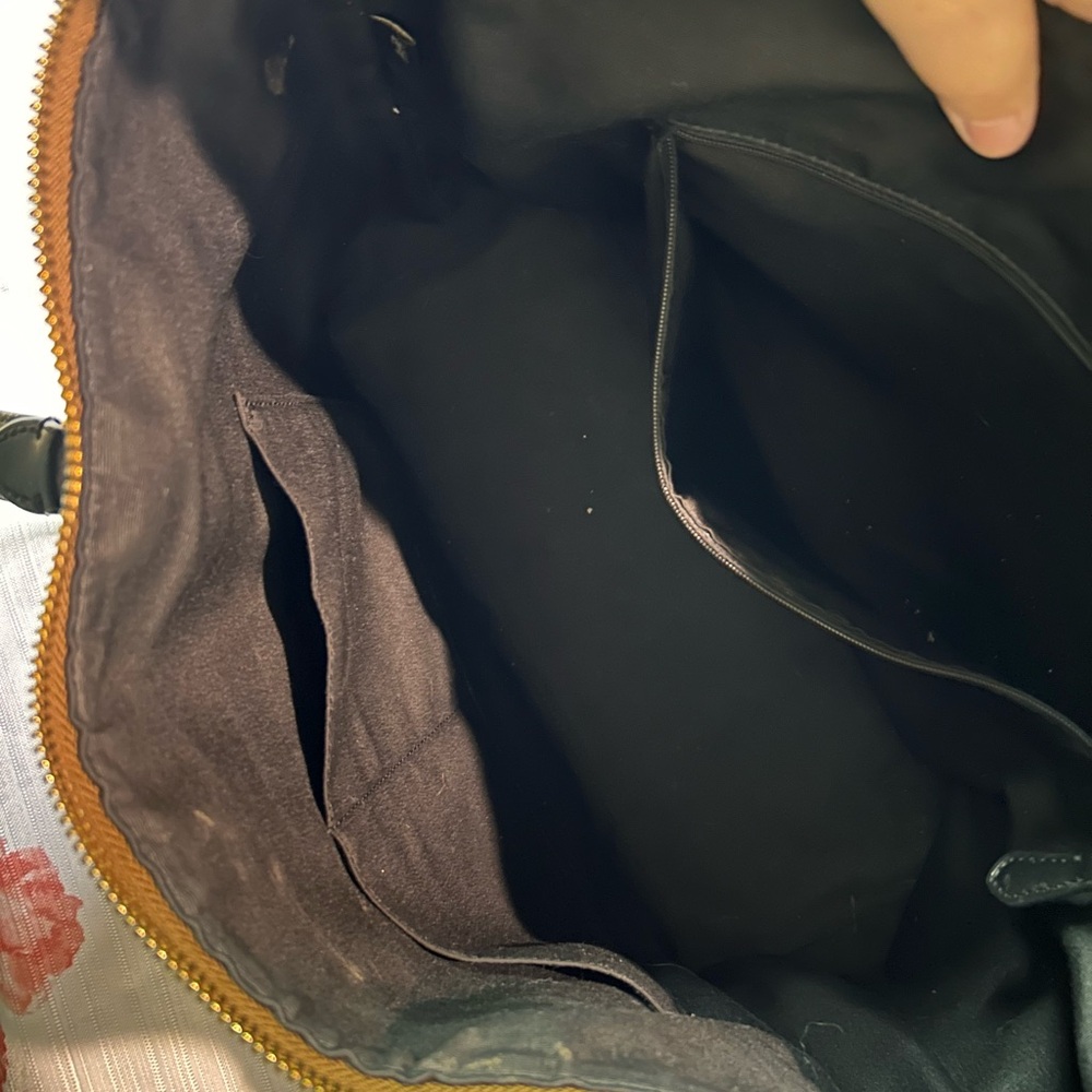 Coach Tan and Black Signature Tote - Picture 4 of 5